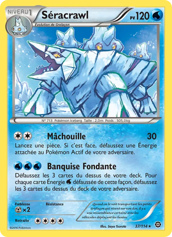 Séracrawl — Carte Pokémon 37 Offensive Vapeur