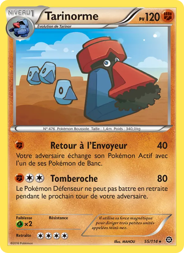 Tarinorme — Carte Pokémon 55 Offensive Vapeur