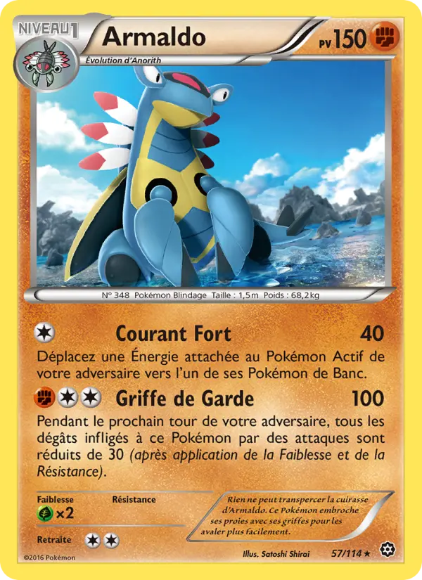 Armaldo — Carte Pokémon 57 Offensive Vapeur