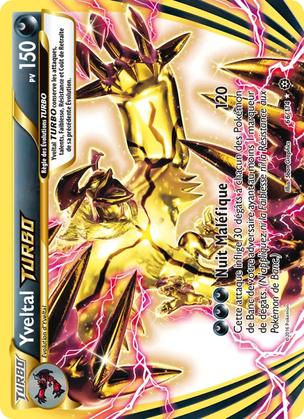 Yveltal TURBO — Carte Pokémon 66 Offensive Vapeur