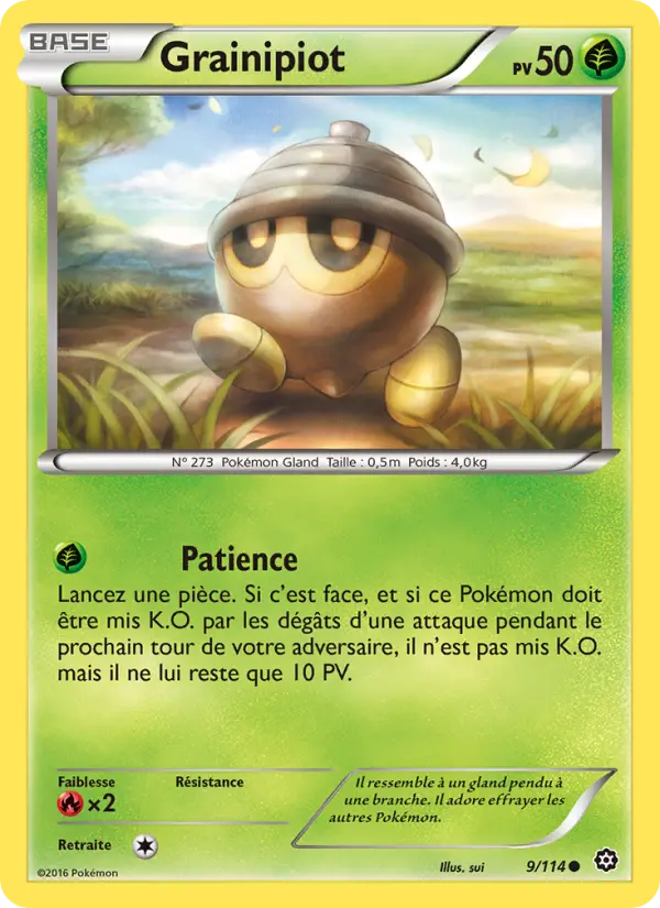 Grainipiot — Carte Pokémon 9 Offensive Vapeur