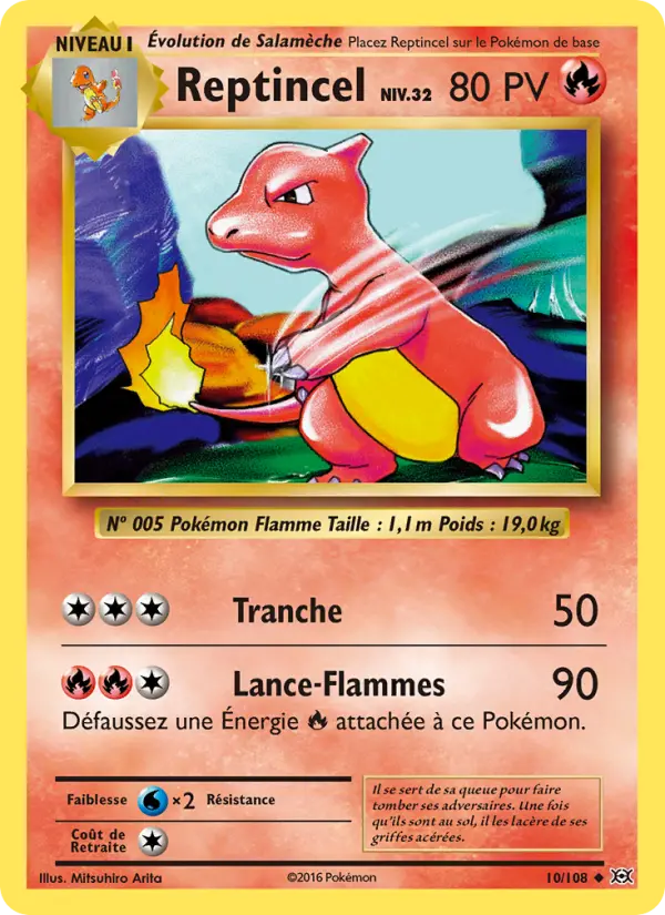 Reptincel — Carte Pokémon 10 Évolutions