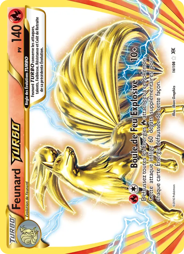 Feunard TURBO — Carte Pokémon 16 Évolutions