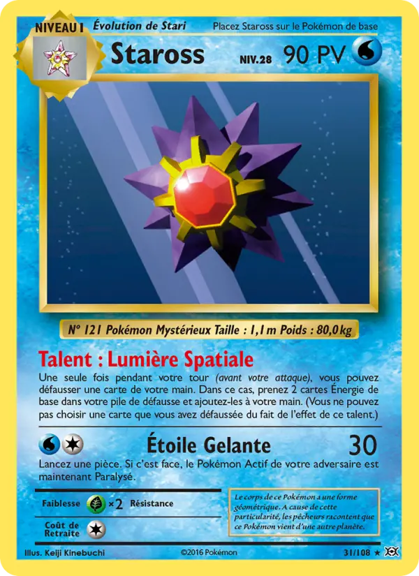 Staross — Carte Pokémon 31 Évolutions