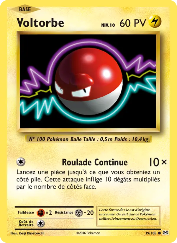Voltorbe — Carte Pokémon 39 Évolutions