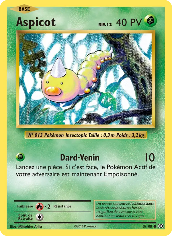 Aspicot — Carte Pokémon 5 Évolutions