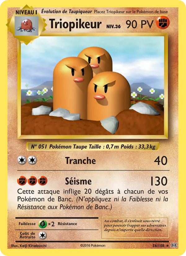 Triopikeur — Carte Pokémon 56 Évolutions