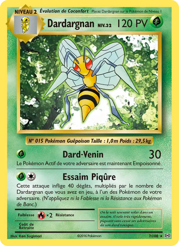 Dardargnan — Carte Pokémon 7 Évolutions