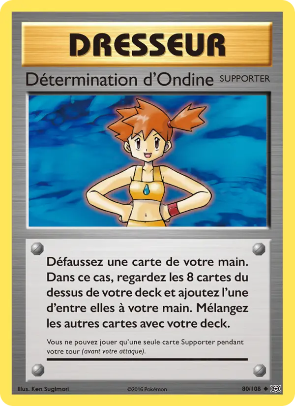 Détermination d'Ondine — Carte Pokémon 80 Évolutions