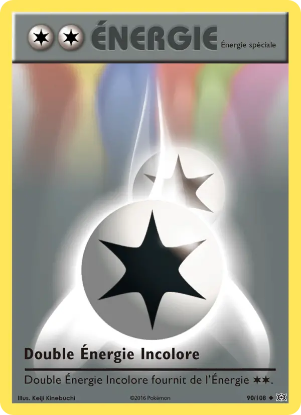 090/108 - Double Énergie Incolore — Carte Pokémon Évolutions 90/108
