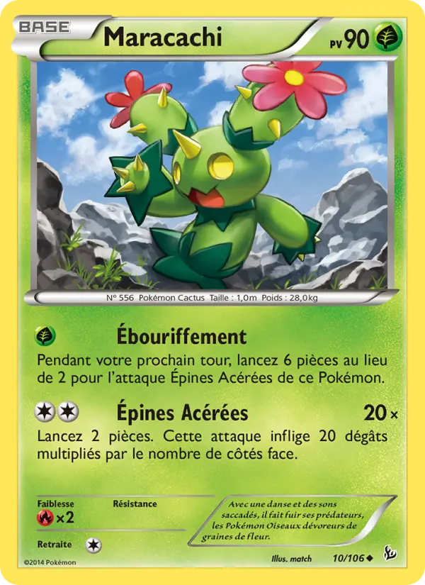 Maracachi — Carte Pokémon 10 Étincelles