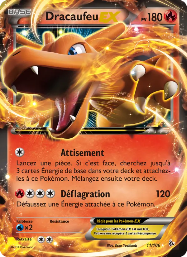 Dracaufeu EX — Carte Pokémon 11 Étincelles