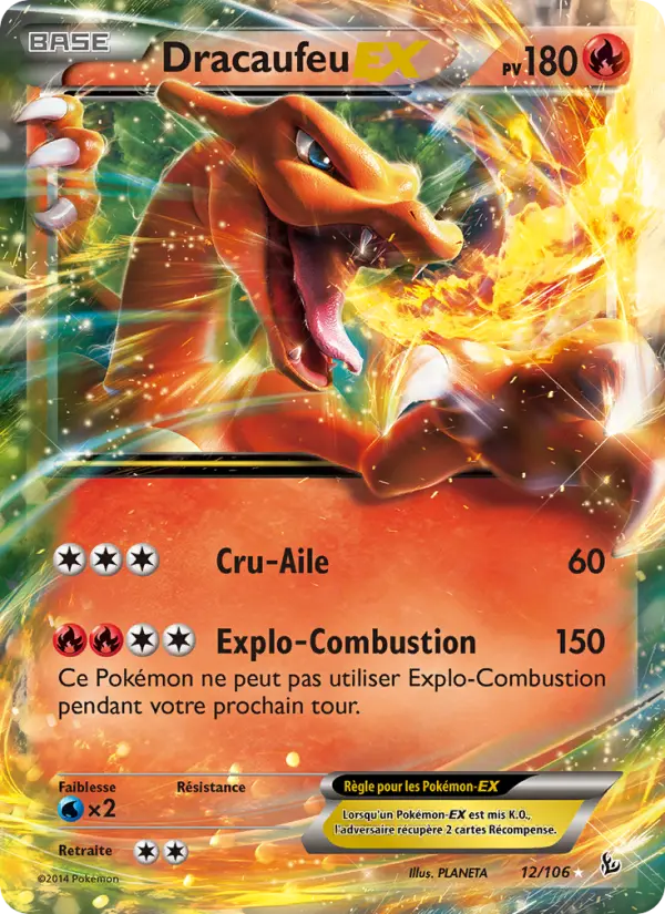 Dracaufeu EX — Carte Pokémon 12 Étincelles