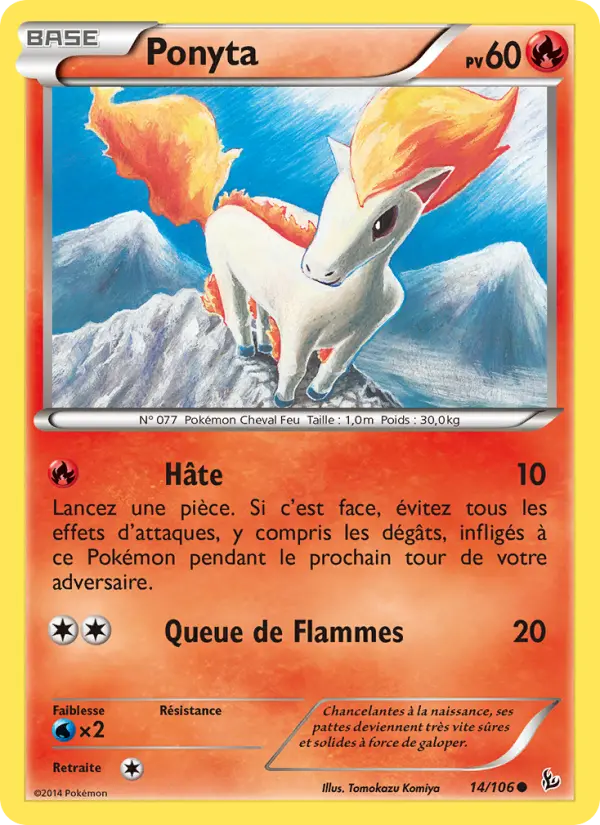 Ponyta — Carte Pokémon 14 Étincelles