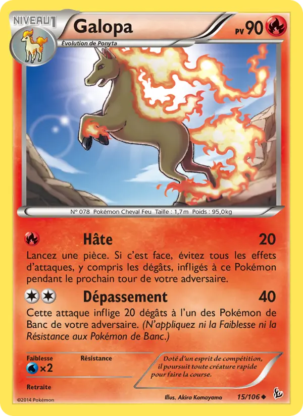 Galopa — Carte Pokémon 15 Étincelles