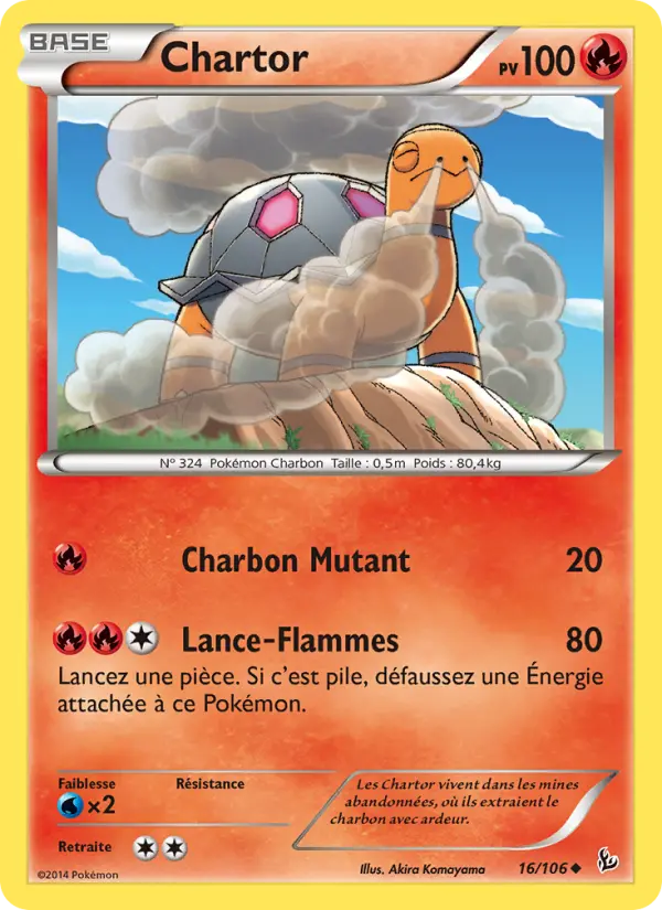 Chartor — Carte Pokémon 16 Étincelles