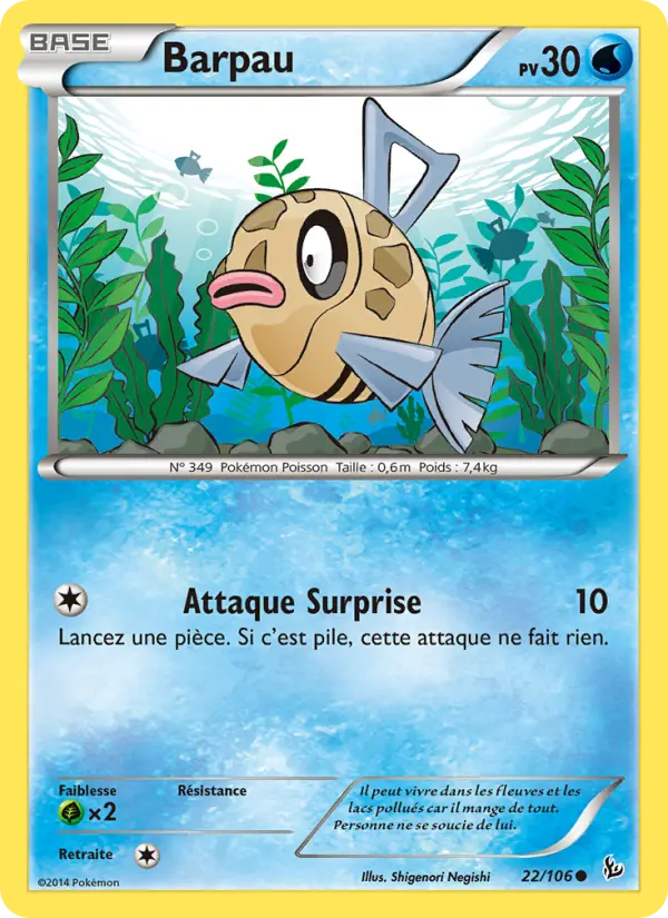 Barpau — Carte Pokémon 22 Étincelles