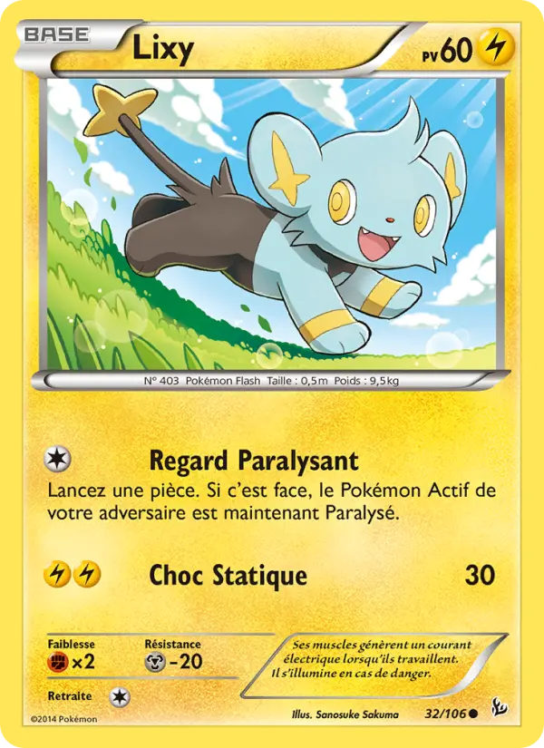 Lixy — Carte Pokémon 32 Étincelles