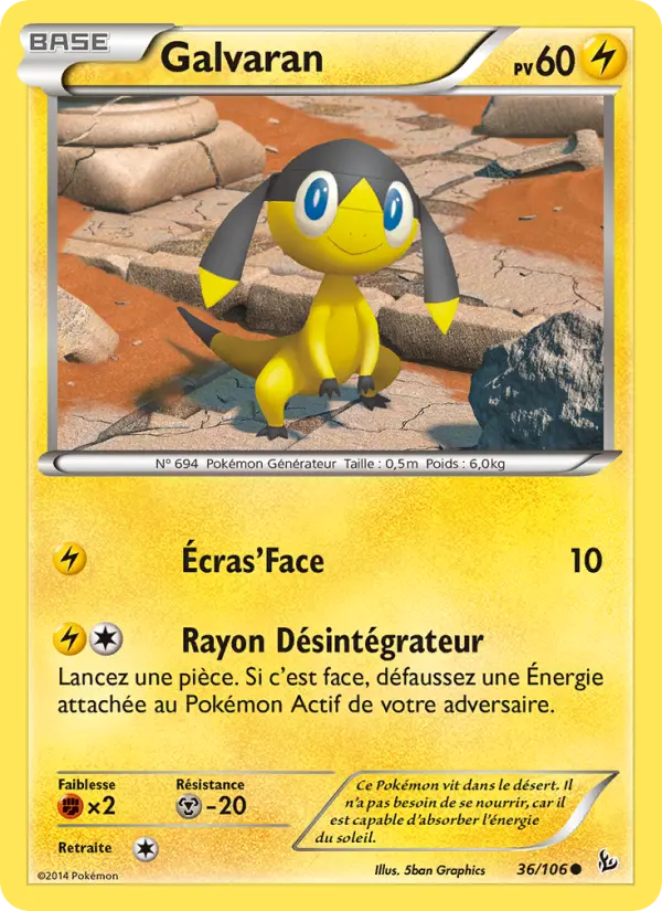Galvaran — Carte Pokémon 36 Étincelles