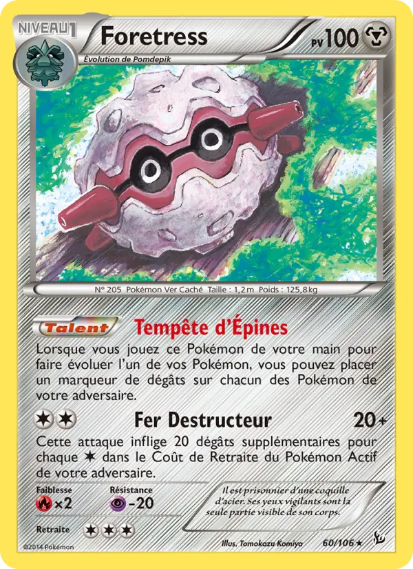 Foretress — Carte Pokémon 60 Étincelles