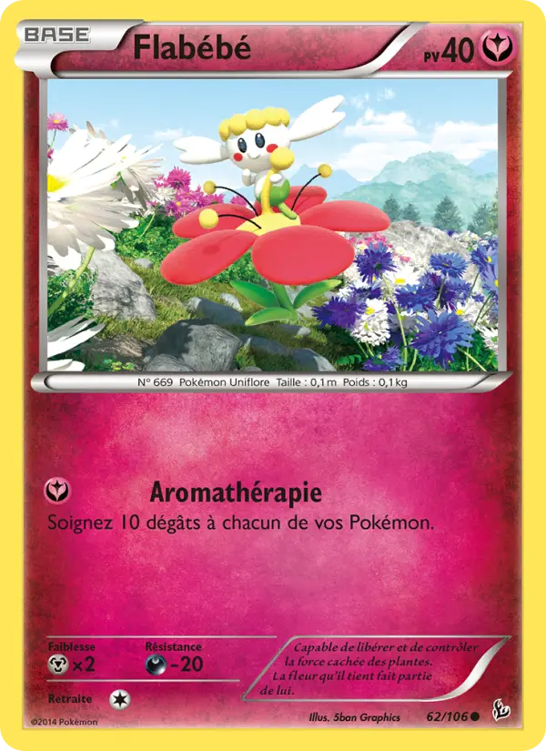 Flabébé — Carte Pokémon 62 Étincelles