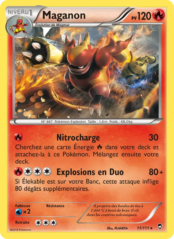 Maganon — Carte Pokémon 11 Poings Furieux