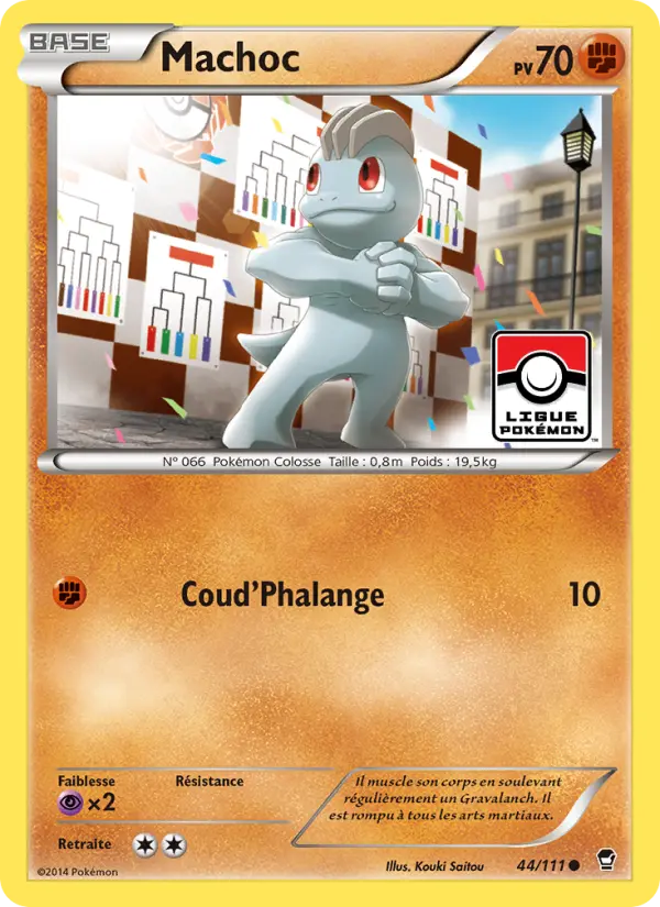 Machoc — Carte Pokémon 44 Poings Furieux