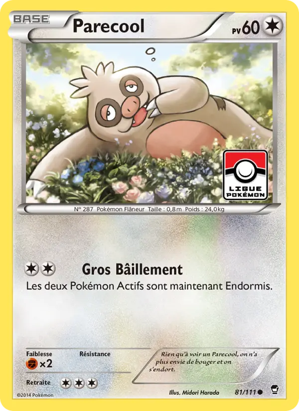 Parecool — Carte Pokémon 81 Poings Furieux