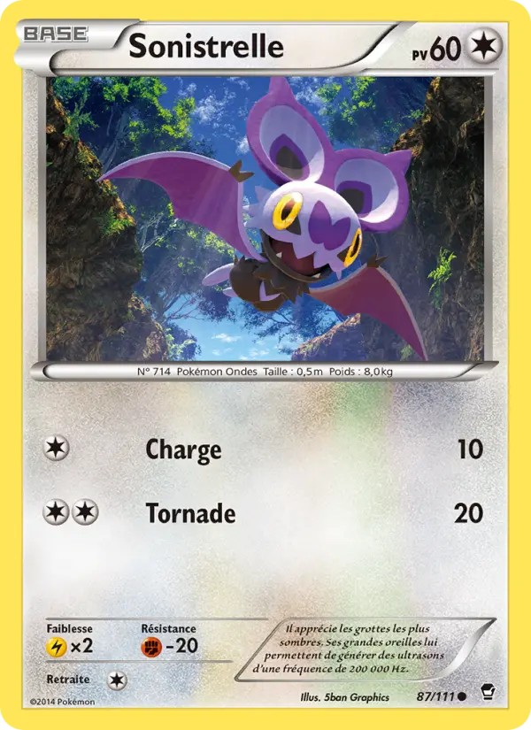 Sonistrelle — Carte Pokémon 87 Poings Furieux
