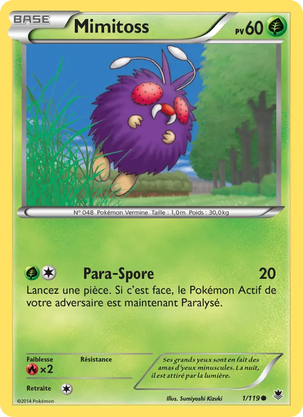 Mimitoss — Carte Pokémon 1 Vigueur Spectrale