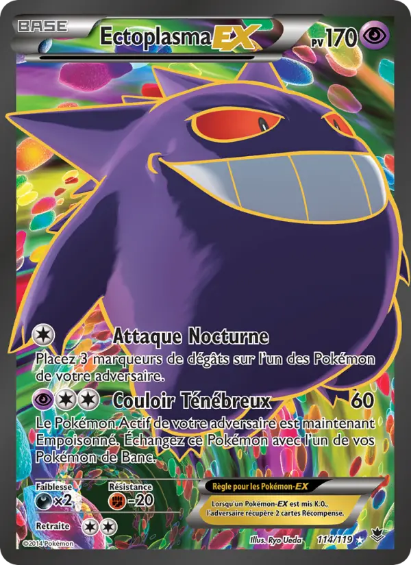 Ectoplasma EX — Carte Pokémon 114 Vigueur Spectrale