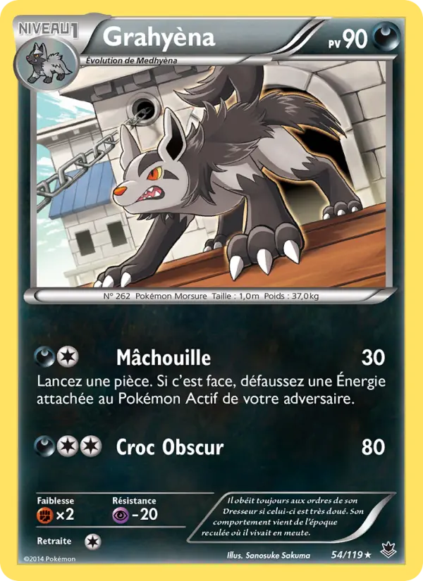 Grahyèna — Carte Pokémon 54 Vigueur Spectrale
