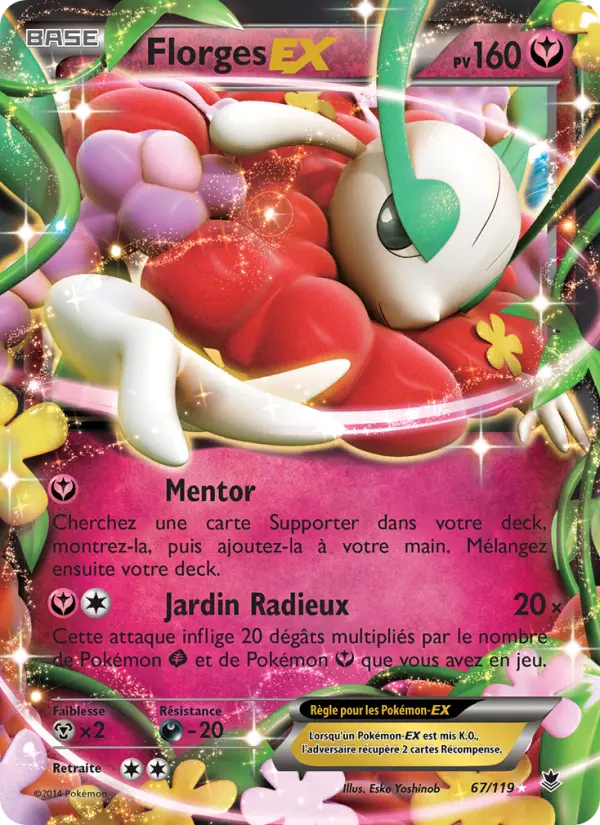 Florges EX — Carte Pokémon 67 Vigueur Spectrale