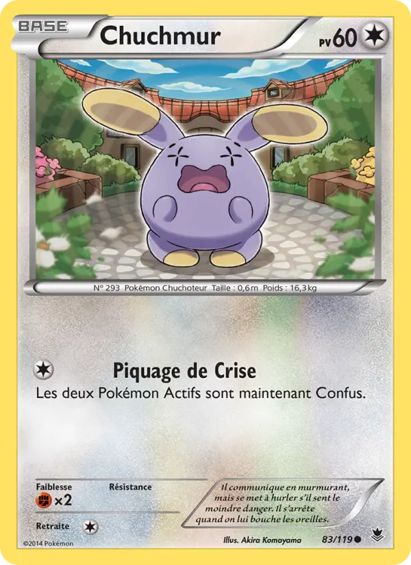 Chuchmur — Carte Pokémon 83 Vigueur Spectrale