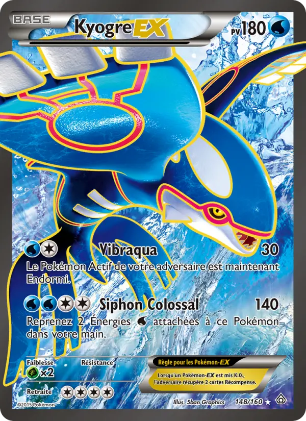 Kyogre EX — Carte Pokémon 148 Primo-Choc