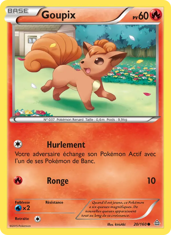 Goupix — Carte Pokémon 20 Primo-Choc