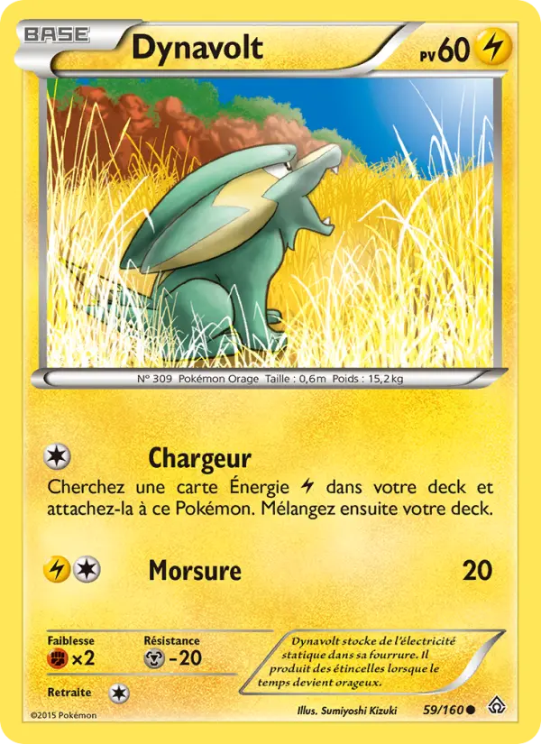 Dynavolt — Carte Pokémon 59 Primo-Choc