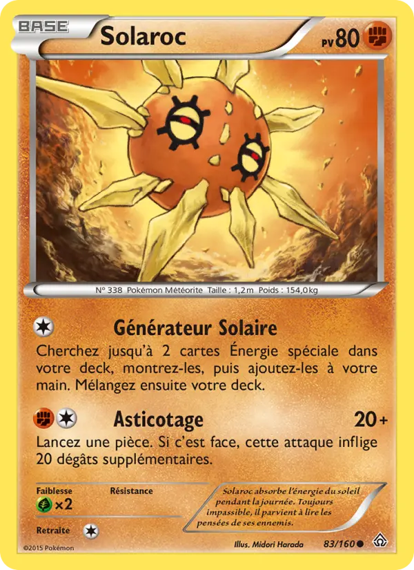 Solaroc — Carte Pokémon 83 Primo-Choc
