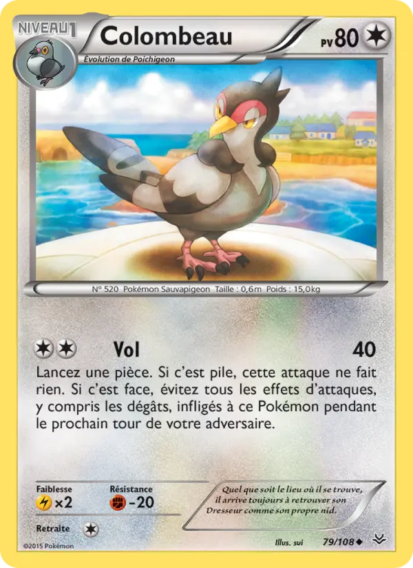 Colombeau — Carte Pokémon 79 Ciel Rugissant