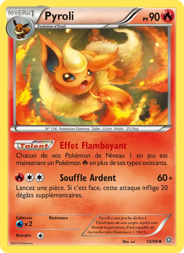 Pyroli — Carte Pokémon 13 Origines Antiques