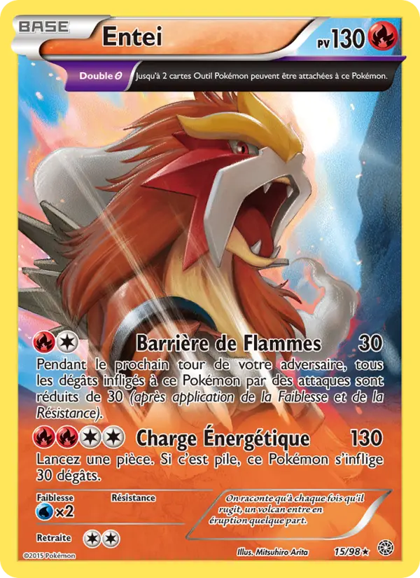 Entei — Carte Pokémon 15 Origines Antiques