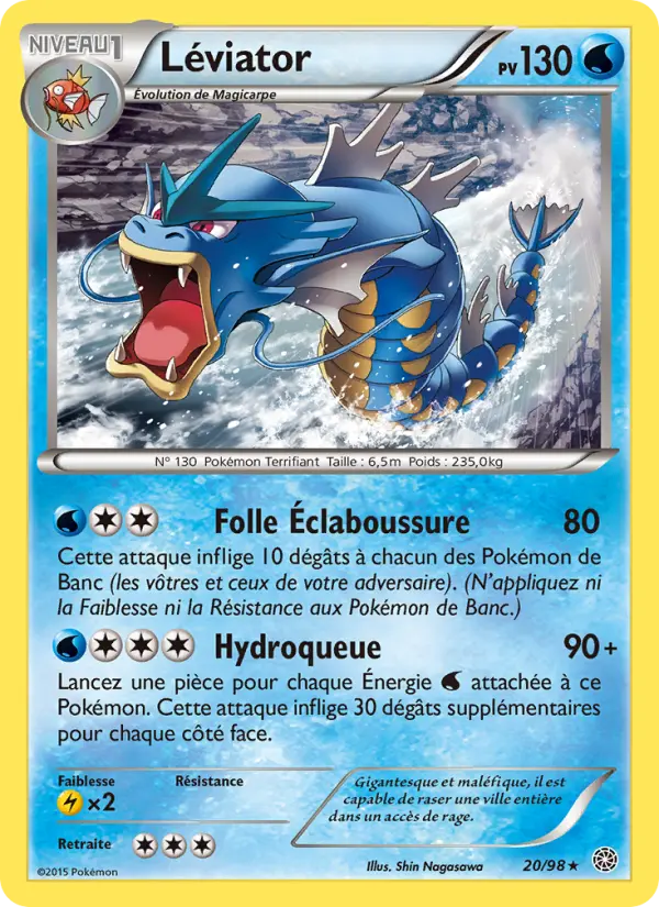 Léviator — Carte Pokémon 20 Origines Antiques