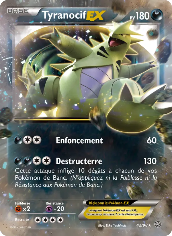 Tyranocif EX — Carte Pokémon 42 Origines Antiques