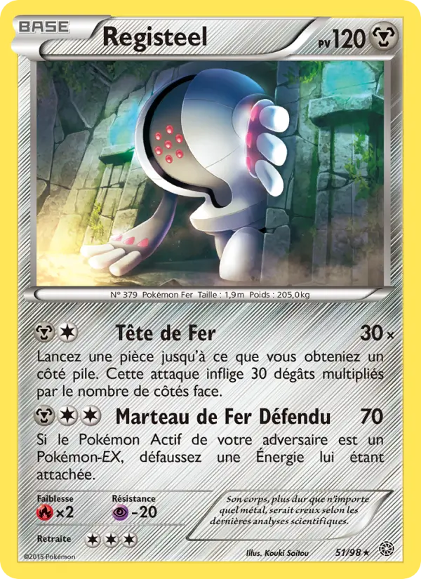 Registeel — Carte Pokémon 51 Origines Antiques