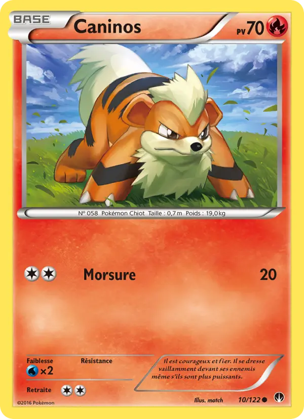 Caninos — Carte Pokémon 10 Rupture Turbo