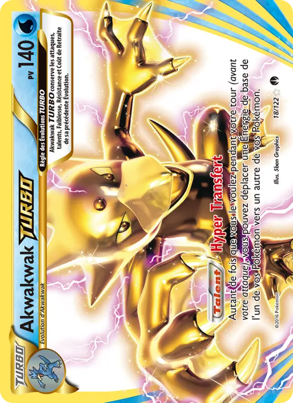 Akwakwak TURBO — Carte Pokémon 18 Rupture Turbo