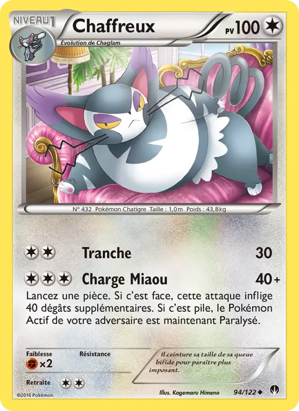 Chaffreux — Carte Pokémon 94 Rupture Turbo