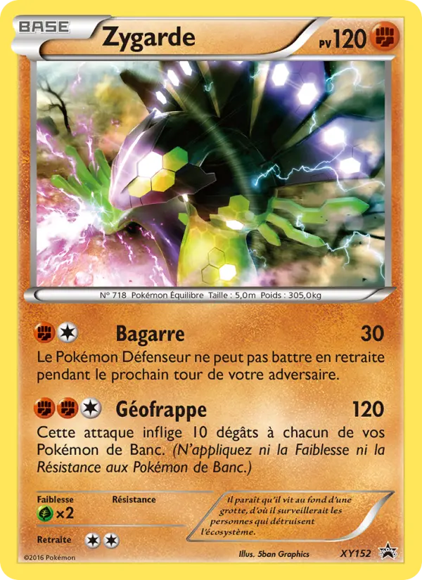 Zygarde — Carte Pokémon XY152 Promo XY