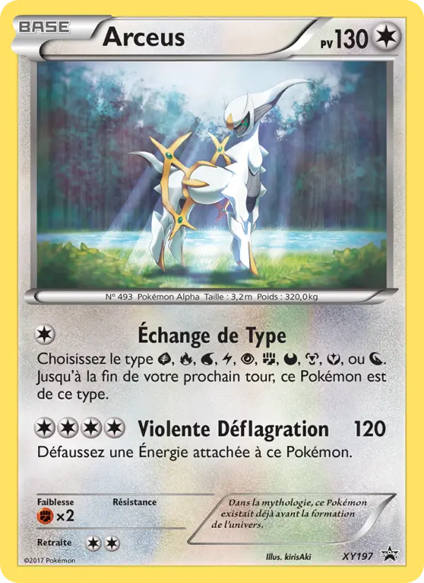 Arceus — Carte Pokémon XY197 Promo XY