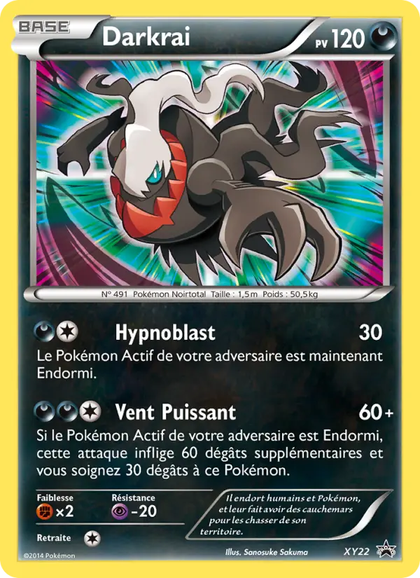 Darkrai — Carte Pokémon XY22 Promo XY